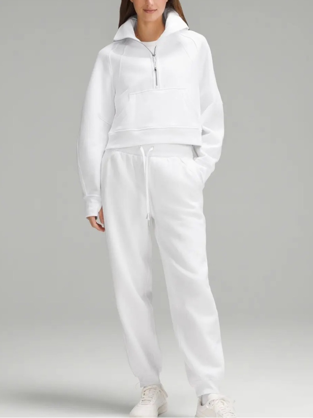 Lululemon Scuba High-Rise Relaxed Joggers Full Length in White